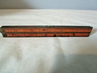 Antique Vintage Stephens & Co 24 " Folding Ruler - Wood,  Brass Low Opening Bid