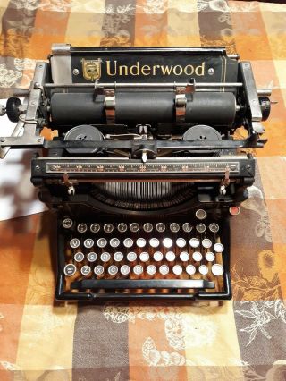 Underwood Typewriter No.  5 Vintage Antique 1920 