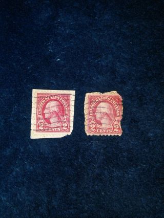 Antique Red George Washington 2 Cent Stamp