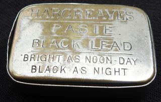 Antique 1899 Hargreaves Advert Puzzle Trick Brass Vesta Watch Holder Match Safe