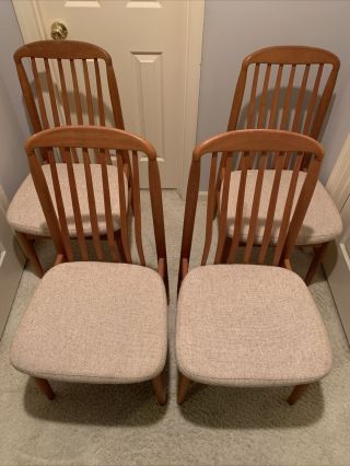 Benny Linden Danish Modern Style 4 Dining Chairs 2