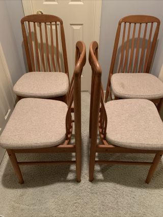 Benny Linden Danish Modern Style 4 Dining Chairs 3