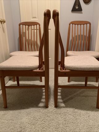 Benny Linden Danish Modern Style 4 Dining Chairs 4