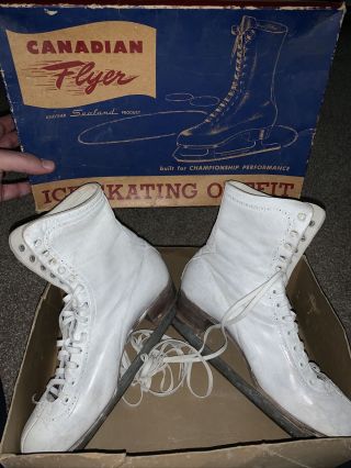 Vintage Canadian Flyer? Ice Skates - Ladies/youth Sz 8