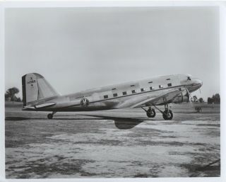 Large Vintage Photo - American Airlines Dc - 3 Dst - First Dc - 3 To Fly