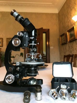 Vintage Cooke Troughton & Simms M7000 Binocular Polarising Microscope
