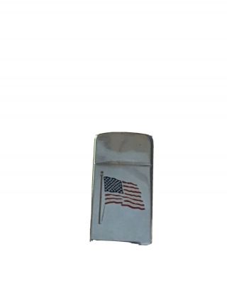 Vintage 1970 Zippo Lighter W/ American Flag
