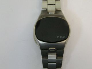 Vintage Pulsar Led Watch Stainless Steel Module 402 W/ Box & Papers