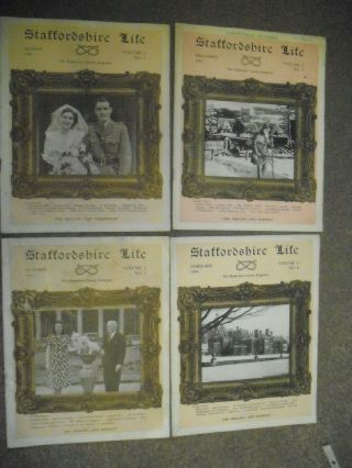 4 Rare Vintage Staffordshire Life Magazines Vol 1 No 1 1st Issue 1947 3 1948 2 4