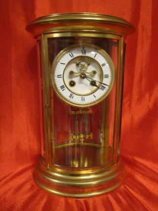 19th Century French Four Glass Clock By Marti Paris
