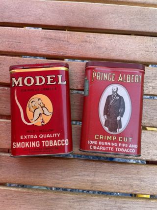 Vintage Model Mild Mellow Tobacco Tin & Prince Albert Tin