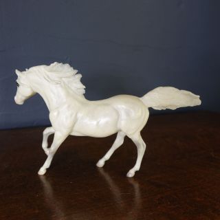 Extra Vintage Breyer Classic White Andalusian Running Stallion Horse 1979