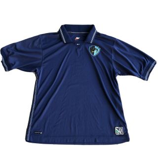 Vintage Tampa Bay Mutiny Nike Jersey Soccer Shirt Kit 1990s Mls Blue L