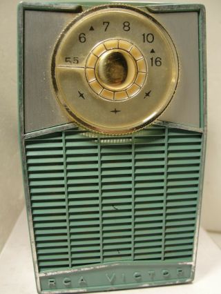 Vintage R C A Six Transistor Radio,  With Leather Case
