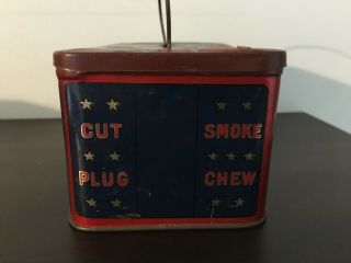 Vintage George Washington cut plug tobacco tin - antique - advertising 2