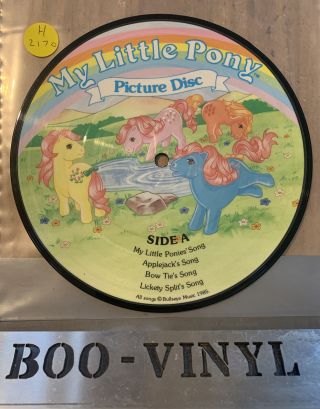 My Little Pony Very Rare Vintage Picture Disc 1985 - 7 " Single - 8 Songs Ex Con
