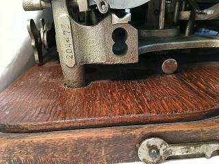 Antique HAMMOND MULTIPLEX Typewriter w/Wooden Case/Lid 204473 5