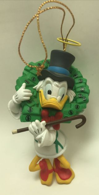 Vintage Grolier Disney Christmas Ornament Uncle Scrooge (approx 3.  5”)