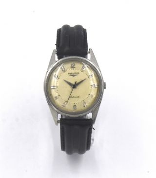 Vintage Gents Longines 19as Automatic Wristwatch 17 Jewels Stainless Steel C1959