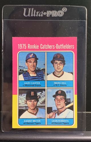 1975 Topps Rookie Catchers 620 Gary Carter Marc Hill.  Non Auto Vintage