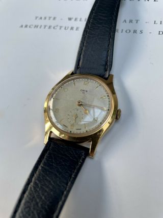 Vintage Oris Mens Gold Plated Watch Cal.  461