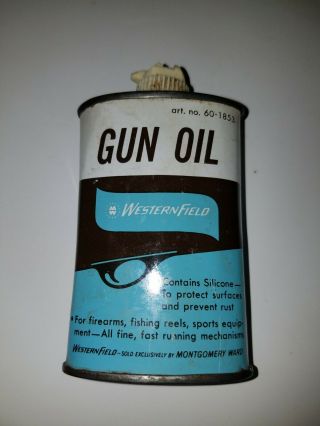 Vintage Westernfield Montgomery Wards Gun Lubricnt Oil Can
