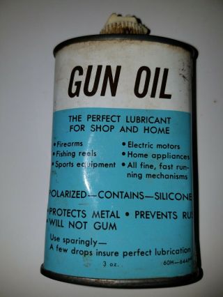 Vintage WesternField Montgomery Wards Gun Lubricnt Oil Can 2