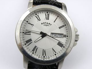 Rotary Gents Windsor Bracelet Watch Gb02820/21 Day/date Watch