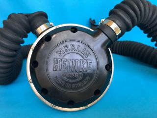 Vintage Heinke Merlin Siebe Gorman England Bakelite Double Hose Dive Regulator