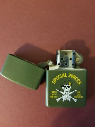Zippo Special Forces Lighter Olive Green 2