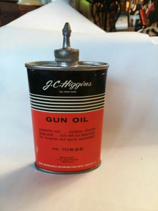 J.  C.  Higgins Oil Can,  10626,  Lead Spout∩ Gun Oil Tin Can 3oz.  ;sears&roebuck