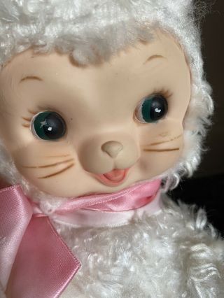 Vintage Rushton Kitty Cat Rubber Face Stuffed Animal Plush 4