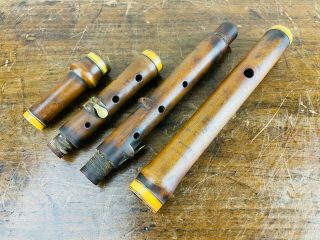 Antique Boxwood Flute Four Key Richard Bilton London C1826 Woodwind Instrument