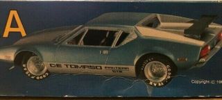 Vintage Early De Tomaso Pantera Blue Gts.  Rare 1:25 Us Airfix Kit Wheels Steer