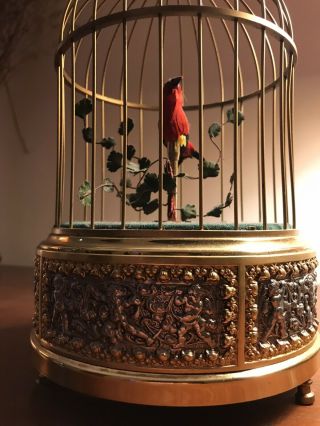 Karl Griesbaum Antique Singing Bird Cage West Germany Automaton Music Box
