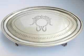 Decorative English Antique Georgian 1802 Sterling Silver Teapot Stand