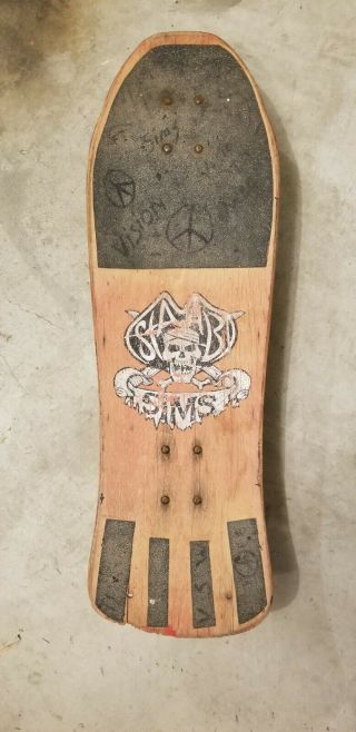 Vintage Sims Kevin Staab Skateboard 6