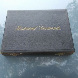 Antique Historical Diamonds Full Set Of Jewelers Replicas In Covered Fitted Case 2