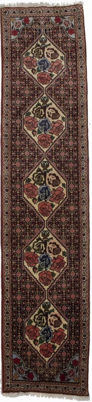One Of A Kind Tribal Floral Style 2x8 Bidjar Narrow Hallway Runner Oriental Rug