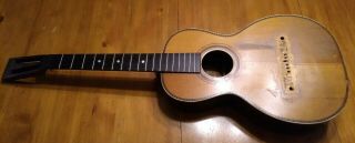 Old George Washburn No.  A34061 Parlor Guitar Project As - Is For Repair Vintage