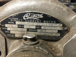Vintage Century Dc Electric Motor With Reversible Switch