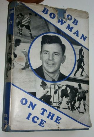 Bowman On The Ice Hockey 1937 Rare 1st Dw Skating Vintage Winter Olympics Sport
