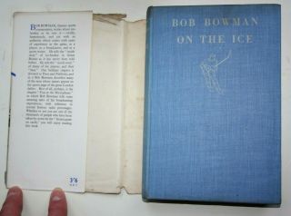 Bowman On the Ice HOCKEY 1937 RARE 1st DW Skating Vintage Winter Olympics Sport 3