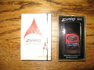 Vintage Zippo Slim Lighter With Kosher Empire Poultry Advertising (nos)