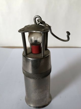 Rare Vintage Lantern Lighter Silver With Bulb And Hook Cool