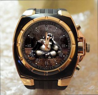 Laughing Buddha Commando Army Style Chunky Gift Wrist Watch Unique Hot