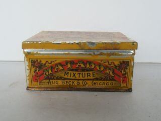 Vintage Aug.  Beck Co.  Matador Tobacco Mixture Tin 2