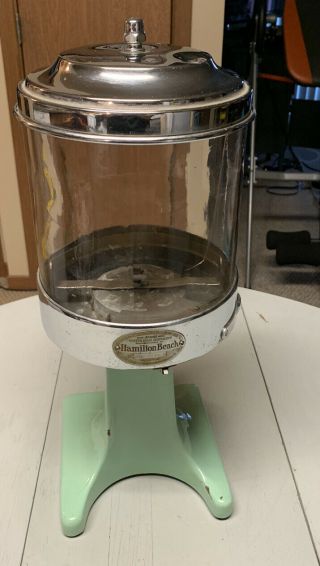 Hamilton Beach Arnold Model 20 Malt Mixer Dispenser Green Porcelain