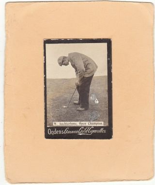 Ogdens Guinea Gold.  Scarce Type.  Golf.  W.  Auchterlome Open Champion Set 78s.  Isd 1900