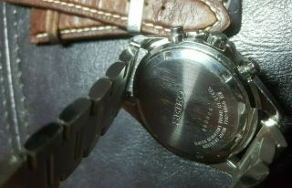 seiko quartz chronograph 100 meter vintage 2004 dark blue face 3